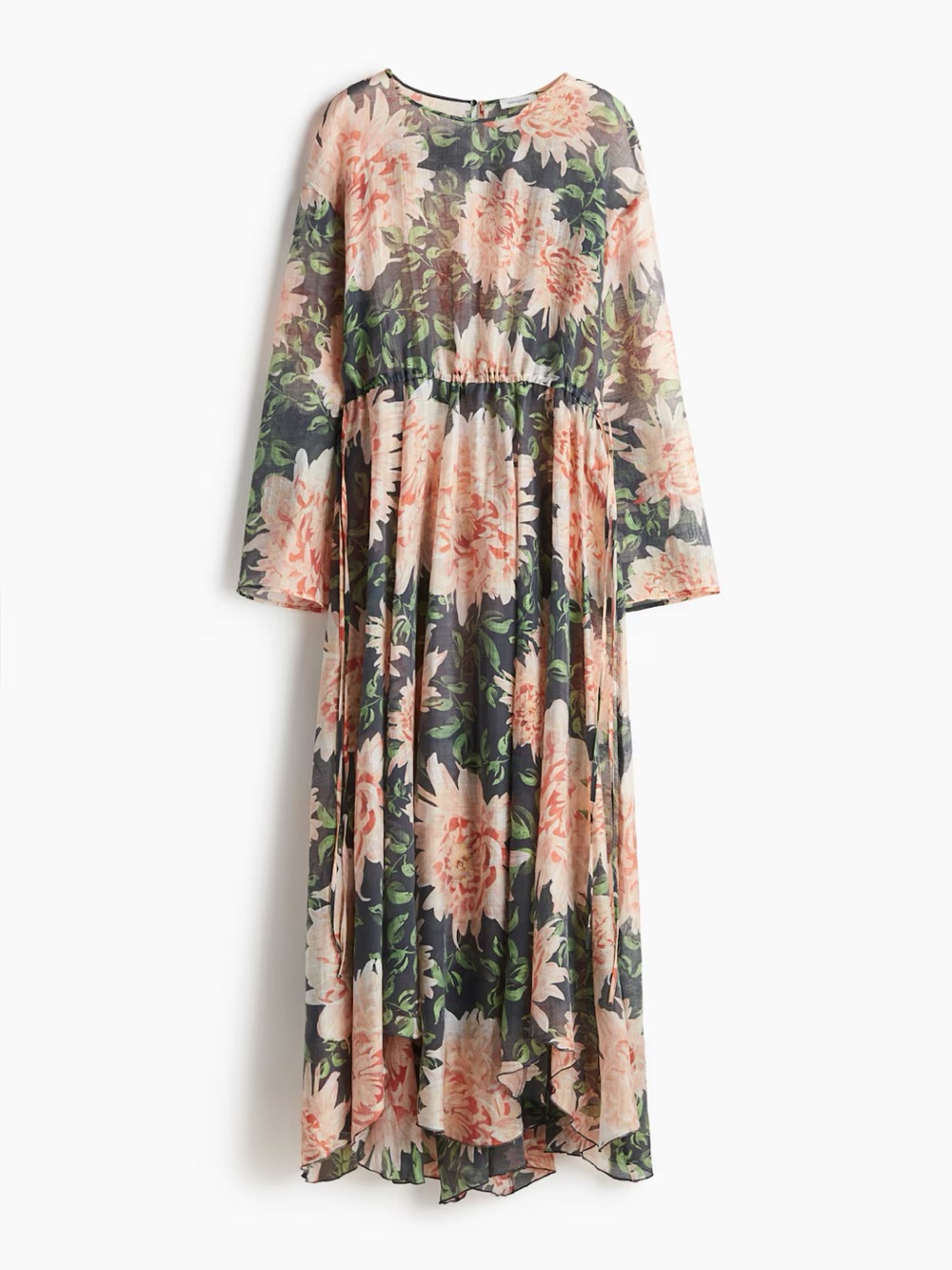 H&M Floral Chiffon Maxi Dress